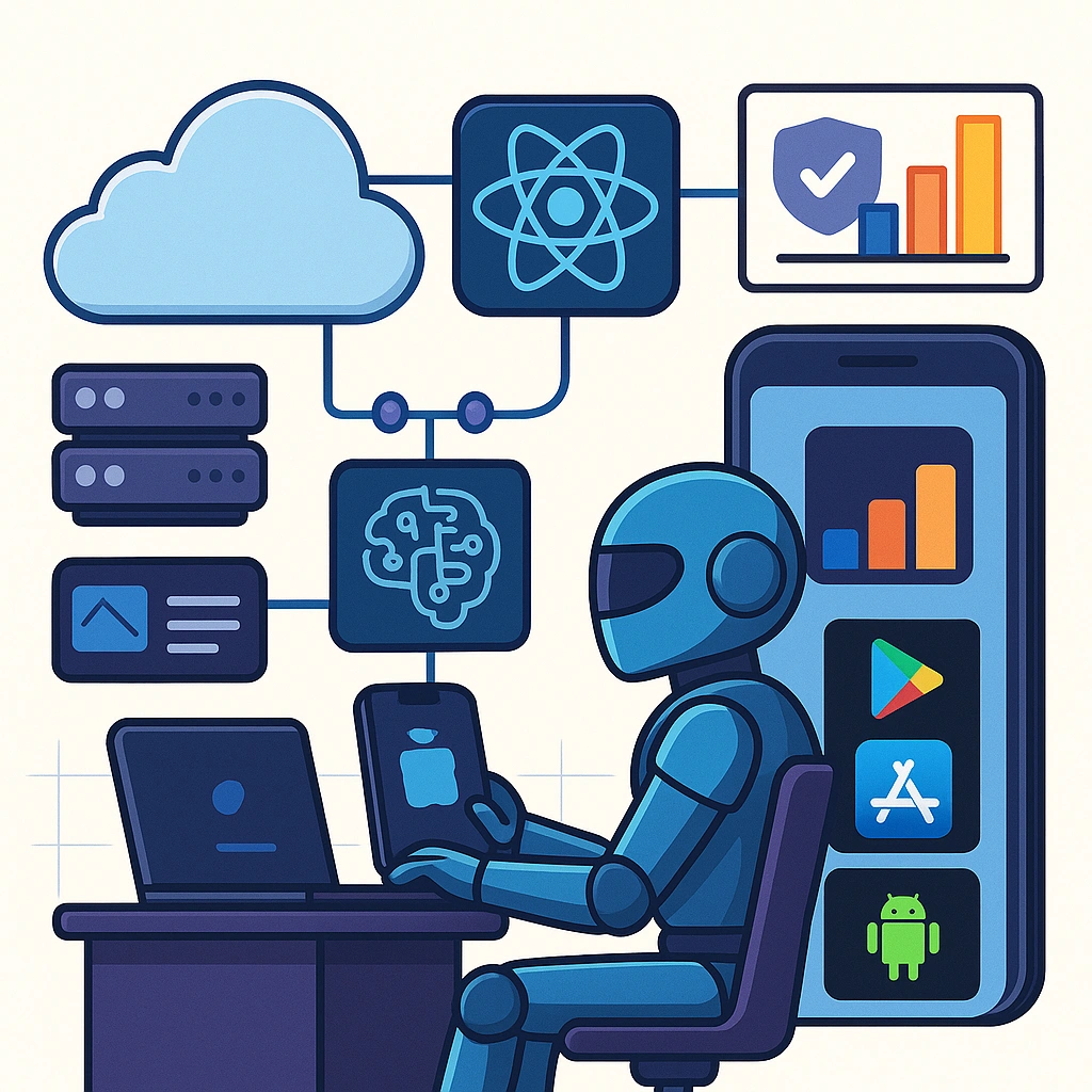 Designers reviewing an interactive mobile prototype