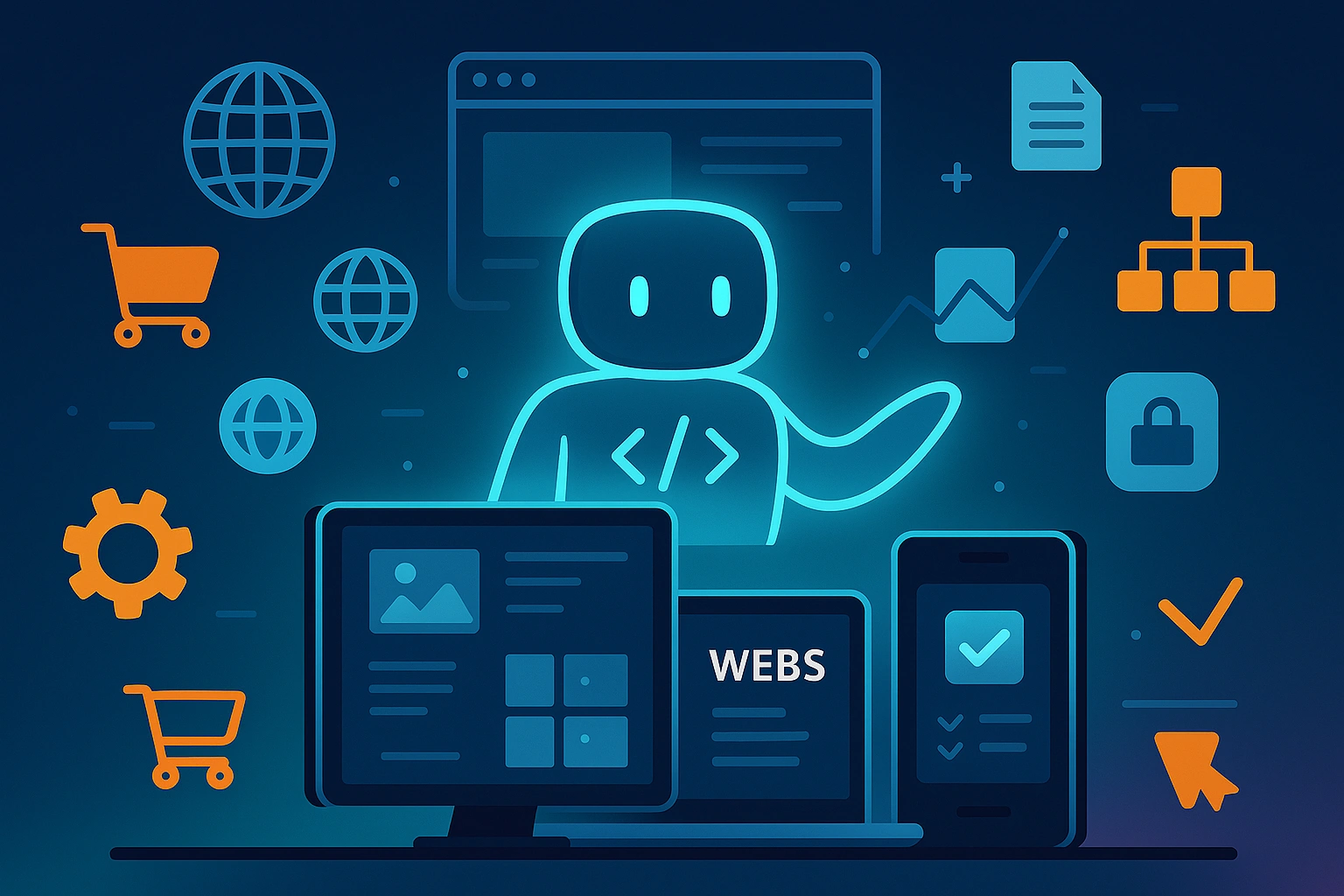 Marketing team collaborating on a web experience